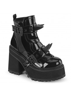 Assault-72 Patent Ankle Boots