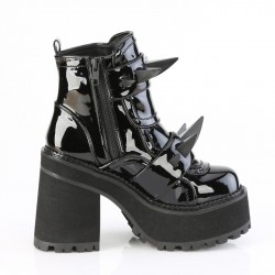 Assault-72 Patent Ankle Boots