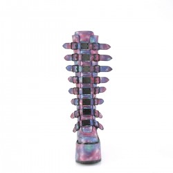 Swing Buckled Galaxy Womens Platform Boots