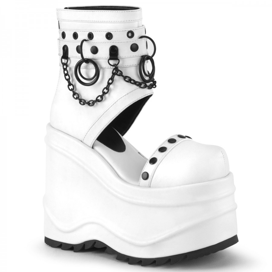 White platform deals sneaker boots