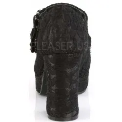 Black Lace Double Strap Gothika Mary Jane