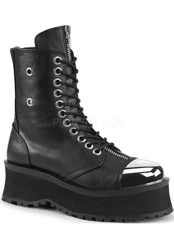 Gravedigger Mens Platform Ankle Boots