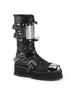 Gravedigger Mens Spiked Ankle Boots