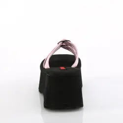 Heart Ring Pink Hologram Platform Clogs