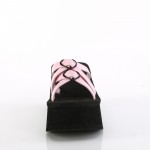 Heart Ring Pink Hologram Platform Clogs