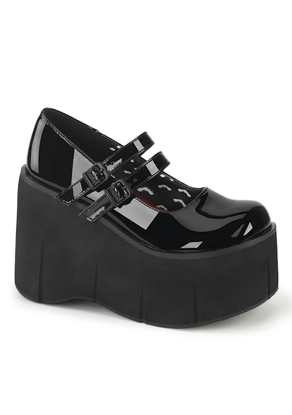 Kera Platform Mary Jane Double Strap Pump