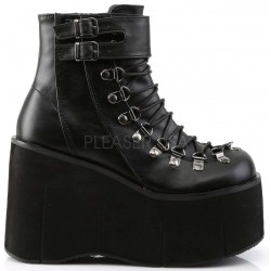 Kera Black Platform Ankle Boots