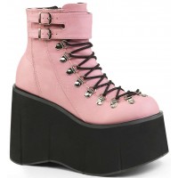 Kera Pink Platform Ankle Boots