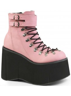 Kera Pink Platform Ankle Boots