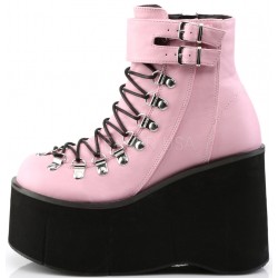 Kera Pink Platform Ankle Boots