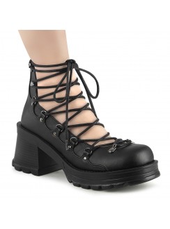 Bratty Lace Up Platform Gothic Shoes