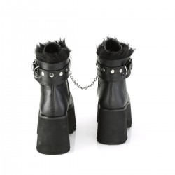 Ashes Black Hobble Boots with Removable Ankle Cuffs