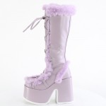 Lavender Camel-311 Platform Knee Boot