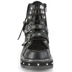 Lilith Black Platform Ankle Boots