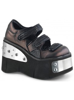 Kera Womens Platform Mary Jane with Metal Plates