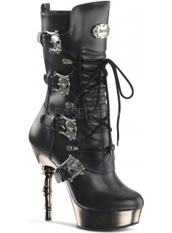 Spine Heeled Muerto Calf High Boots