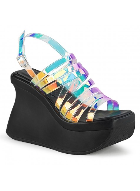 Pace Mirror Multi-Strap Platform Sandal