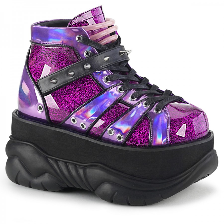 Neptune Purple Shoes Festival, Rave, Unisex Platform