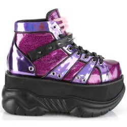 Neptune Purple Holographic Mens Shoes