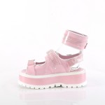 Slacker Pink Platform Ankle Strap Sandals