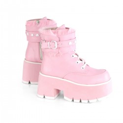 Ashes Pink Hobble Boots with Removable Ankle Cuffs