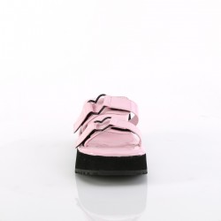 Flip Heart Charm Pink Platform Sandal