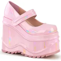 Wave Pink Hologram Platform Mary Jane