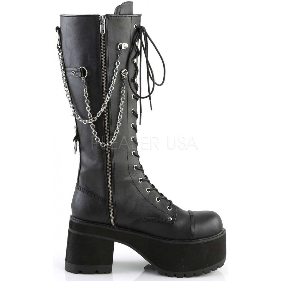 Mens knee high military boots on sale