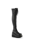 Shaker Black Womens Thigh High Gothic Platform Boots