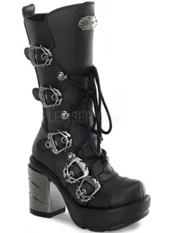 Sinister Buckled Womens Motorcycle Boots