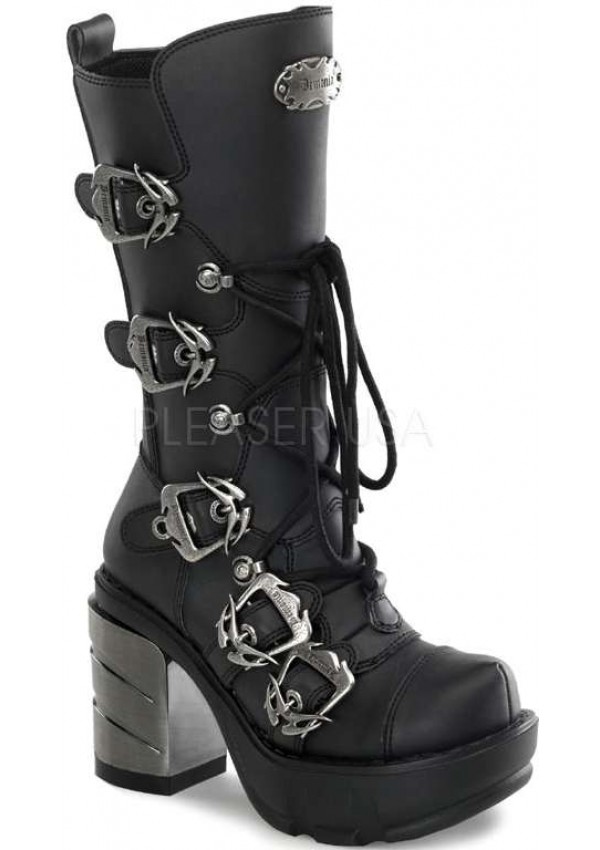 Sinister Buckled Womens Motorcycle Boots