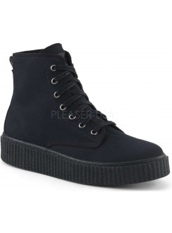 Demonia Black Canvas High Top Sneaker