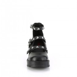 Bratty Spider Buckled Mary Jane Gothic Shoe