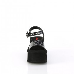 Spider Black Hologram Platform Gothic Sandal