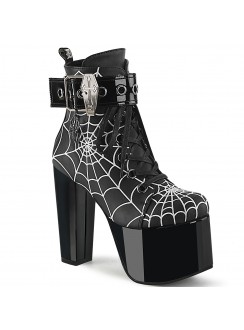 Spiderweb Torment Boots with Coffin Buckle