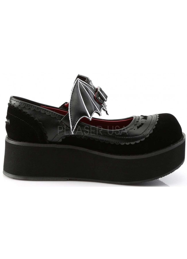 black velvet mary jane heels