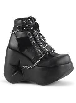 Dynamite Star Wedge Platform Ankle Boots