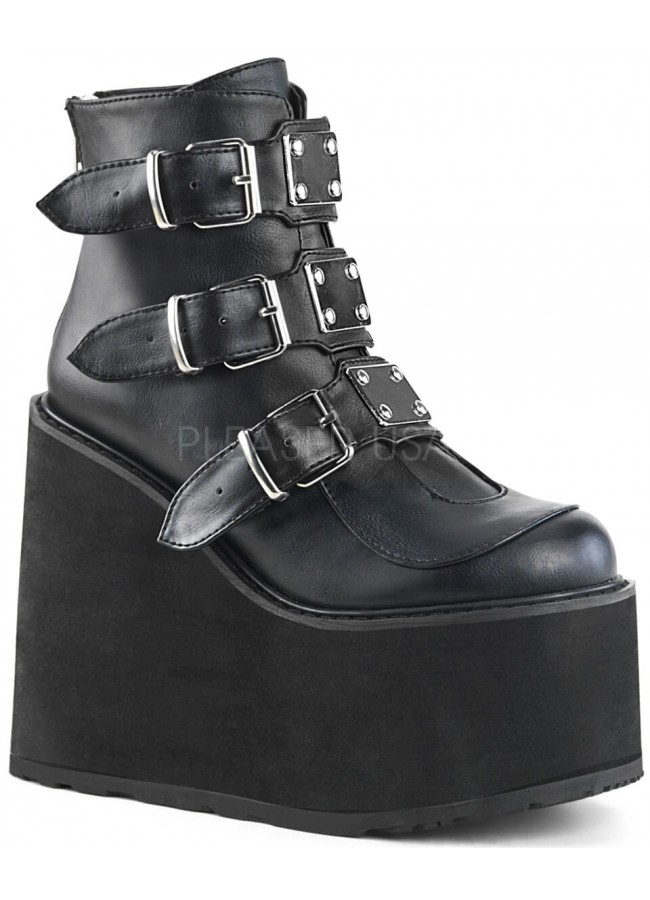 platform ankle boots goth