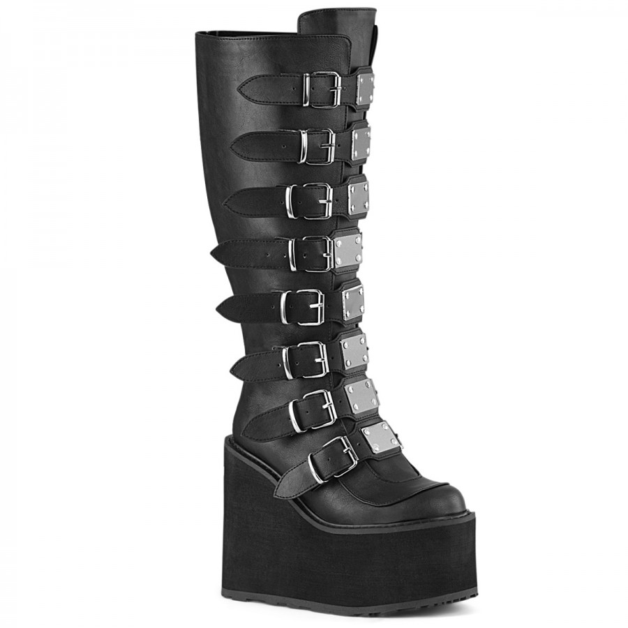 Wide calf deals platform boots