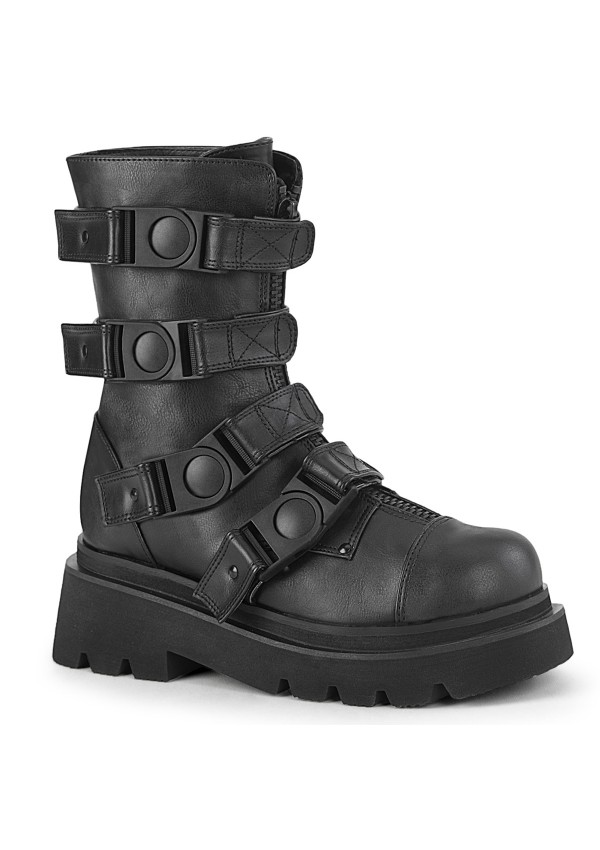 Renegade Womens Black Combat Boots