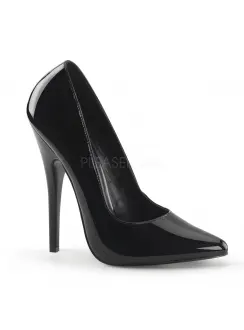 Classic Black 6 Inch High Heel Pump