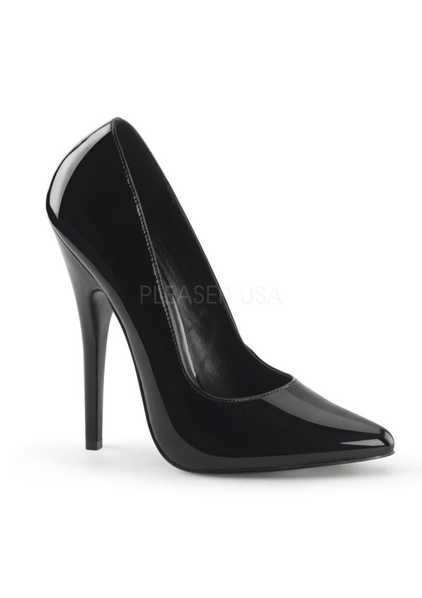 Classic Black 6 Inch High Heel Pump