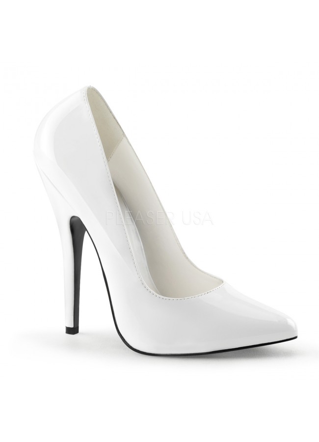 white classic heels