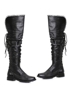 Tyra Low Heel Over the Knee Pirate Boots for Women