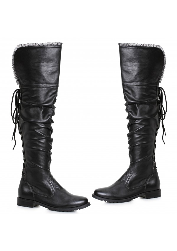 Tyra Low Heel Over the Knee Pirate Boots for Women