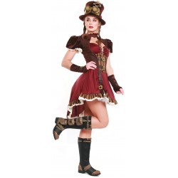 Silas Multi Pocket Steampunk Womens Boots