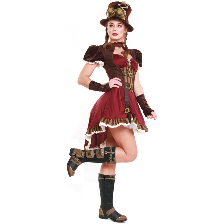Silas multi pocket steampunk womens boots discount