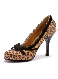 Satin Doll Leopard Print High Heel Pump