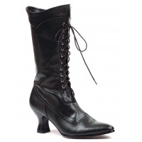 Victorian Black Granny Boots for Women