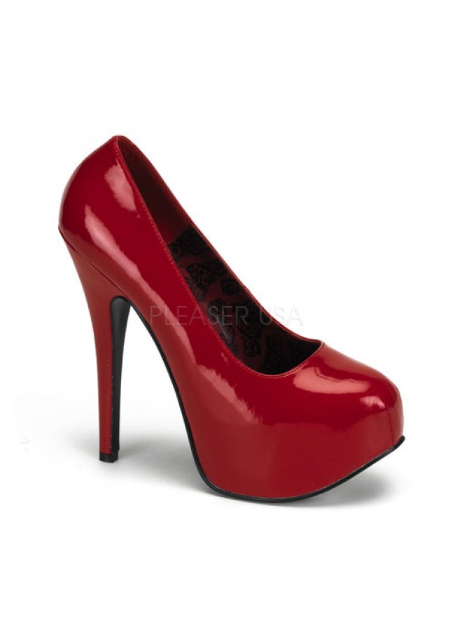 red pumps 4 inch heel